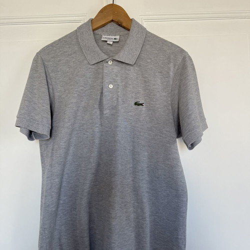 Lacoste Polo T-shirt size M gray like new