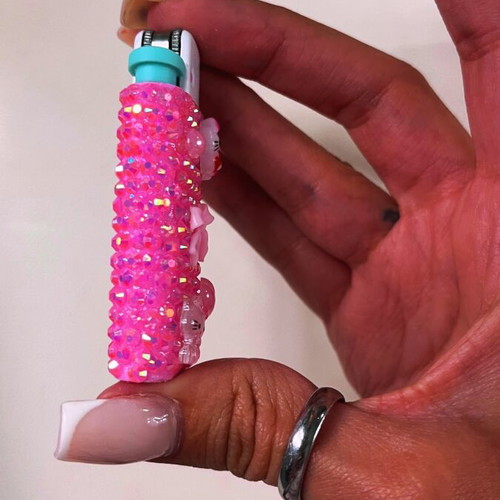 Hello Kitty Handmade Bedazzled Lighter new