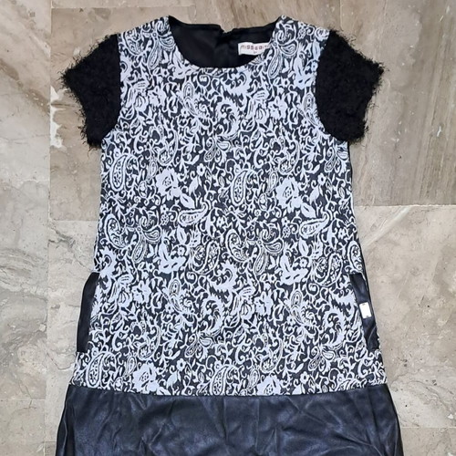Miss EBITA girls dress for 8 years old like new, black and white