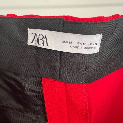 Zara high-waisted pants like new, red, size M 38 10