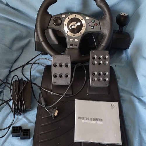 Logitech Driving Force Pro racing wheel used, boxed for PS2 PS3 PC