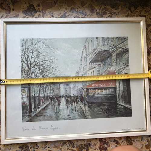Arc de Triomphe framed print 47x38.5cm like new