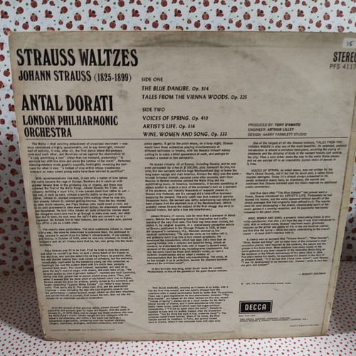 Antal Dorati London Philharmonic Orchestra Strauss Waltzes vinyl record used, classical