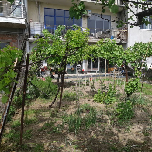 Unfinished ground floor house 110 sqm with garden and view in Edessa