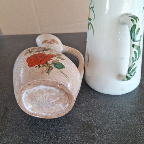 Ceramics used, set of two decorative vases