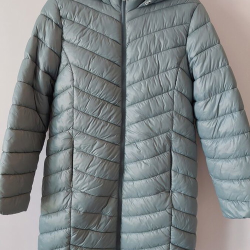 Primark jacket matte green with hood, new, size Small-Medium