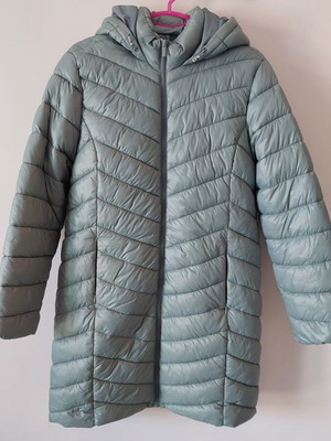 Primark jacket matte green with hood, new, size Small-Medium