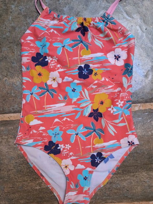 M&S Girls' One-Piece Swimsuit Age 12 with Discoloration