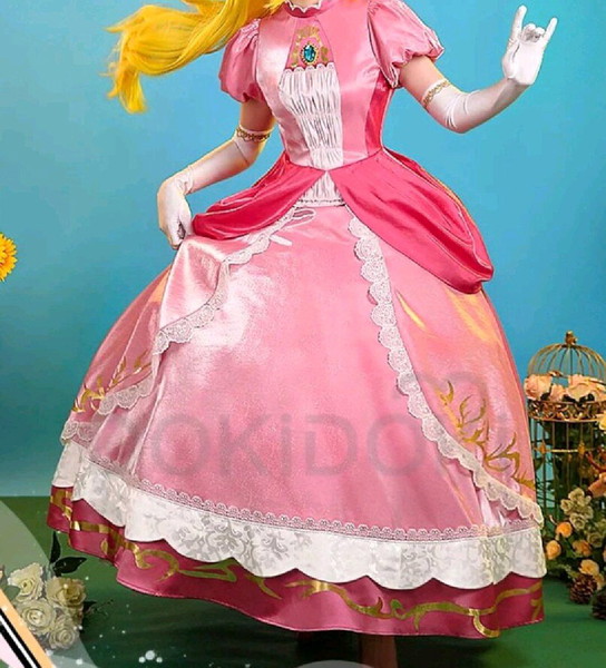 Princess Peach Doki Doki Cosplay - 2XL