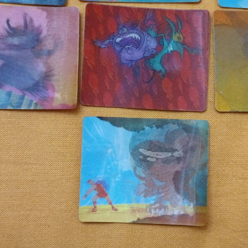 McDonald's Hercules 3D cards used, set of 9