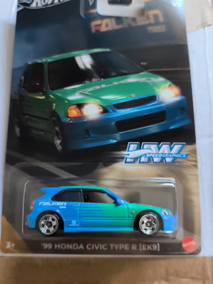 Hot Wheels '99 Honda Civic Type R EK9 Speed Graphics