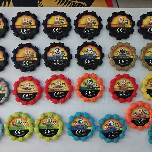 Pokemon Boinx 2007 caps, set of 27