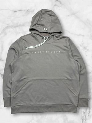 Under Armour men's grey hoodie sweatshirt used 2XL with hood