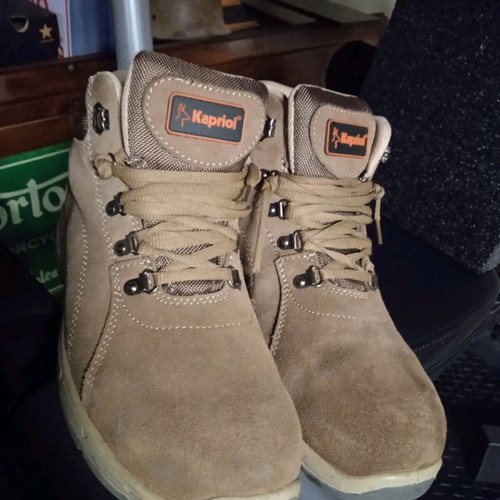 Kapriol work shoes 44 like new, leather and suede, beige
