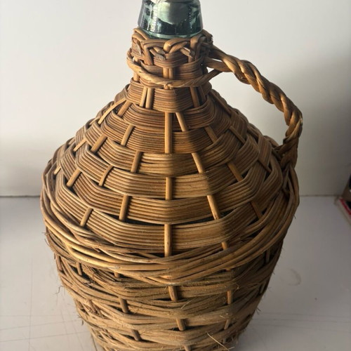 Damigzana used with protective cover and two plastic gifts