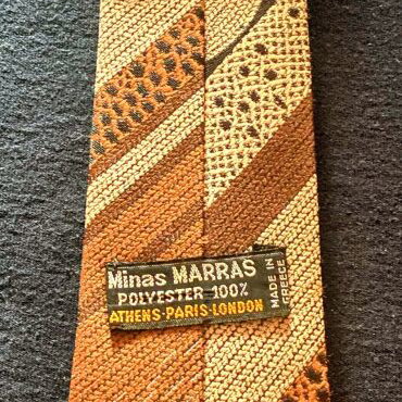 Vintage Minas Marras 70s tie like new, brown/beige/orange