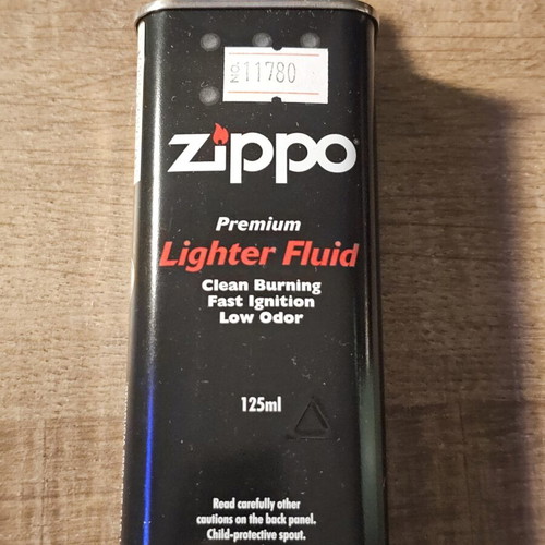 Zippo lighter fluid, flints, cotton and wick set