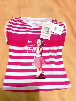 Mayoral short-sleeve fuchsia blouse new, Sport Chic