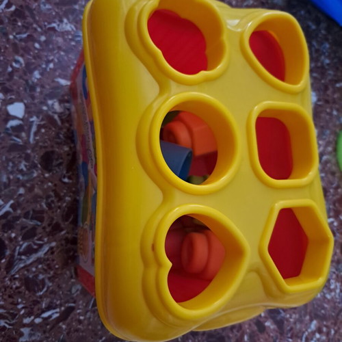 Baby Clemmy Soft Blocks like new, 18 pieces with storage tub