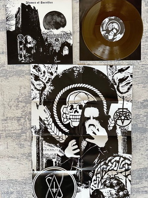 Drowning The Light Flames Of Sacrifice 10” gold vinyl limited edition 50 copies like new