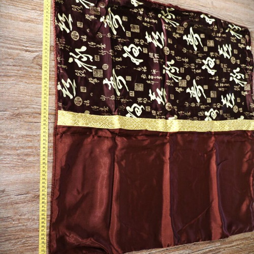 Pillowcase dark brown 77x75 cm 100% Siam silk