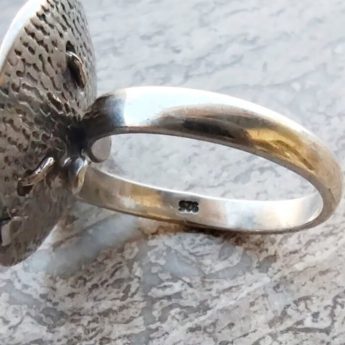 925 Vintage Silver Ring Size 17 Adjustable