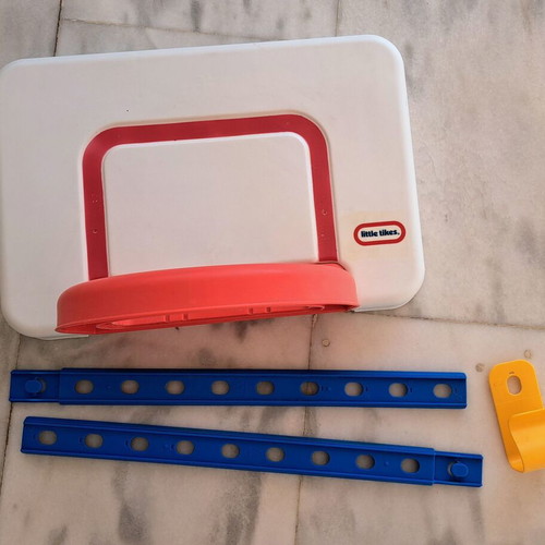 Little Tikes door basketball hoop with adjustable height plastic parts