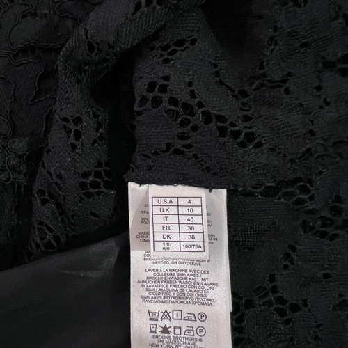 Brooks Brothers floral lace blouse black, like new
