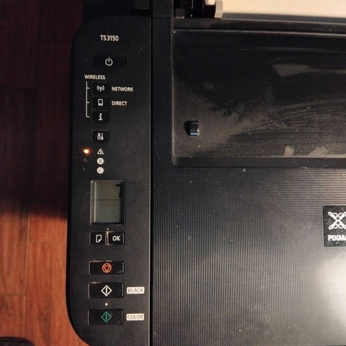 Canon PIXMA TS3150 printer scanner used, for parts or repair