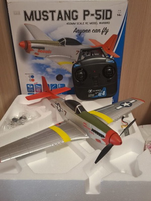 Rc αεροπλάνο Mustang P-51D καινούργιο με γυροσκόπιο