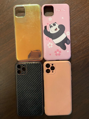 Θήκες για iPhone 11 Pro Max μεταχειρισμένες, πακέτο 4 τεμαχίων
