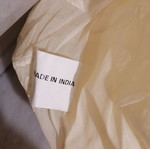 Two cotton tablecloths from India, 1.5 x 1.5 m, new