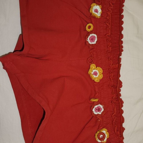 Mayoral red elastic teen shorts, size 164 cm