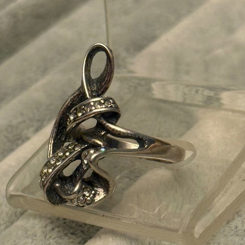 Etalon Jenavi silver ring new with Swarovski crystals