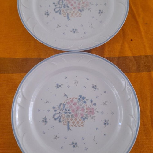 Set of 2 shallow fruit plates