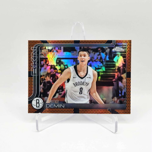 Topps Chrome Basketball Egor Demin Basketball Parallel Rookie new
