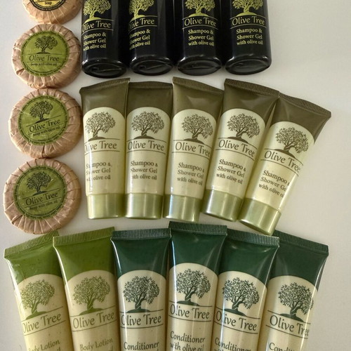 Olive Tree care set new with olive oil shampoo, soap, lotion, conditioner