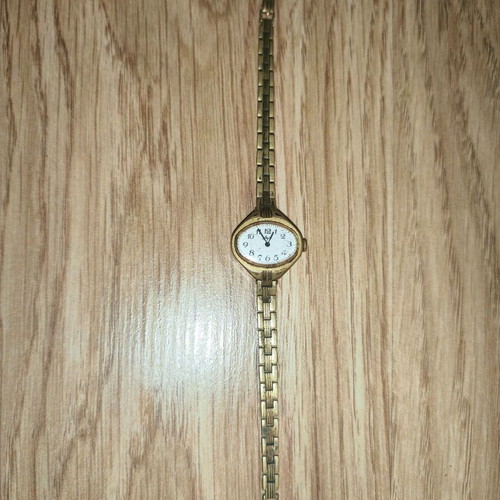 Luch Women's Mechanical Watch used, gold plated, USSR vintage