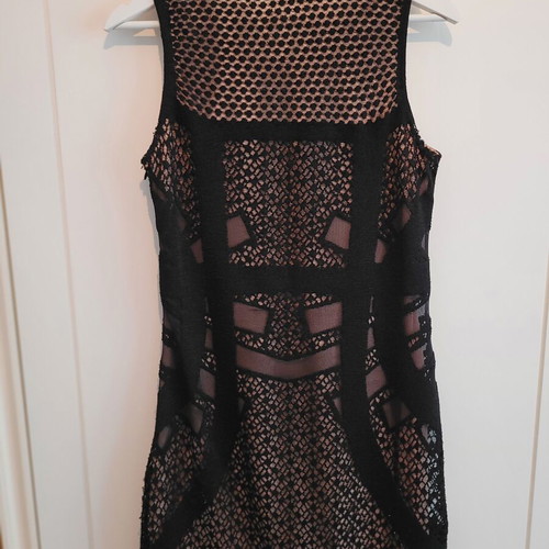 Zara black knitted dress with inner lining, size M