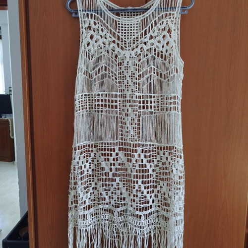 Bsb beach dress size M beige like new