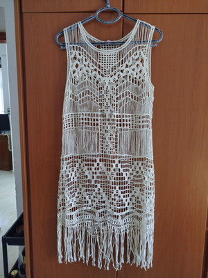Bsb beach dress size M beige like new