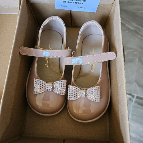Mouger ballerinas size 23 like new, pink-beige