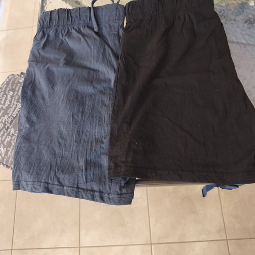 Bermuda shorts new, pack of 2, blue and black, size large