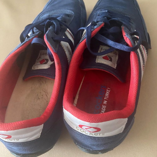 Cockers athletic shoes used, blue and red, size 45