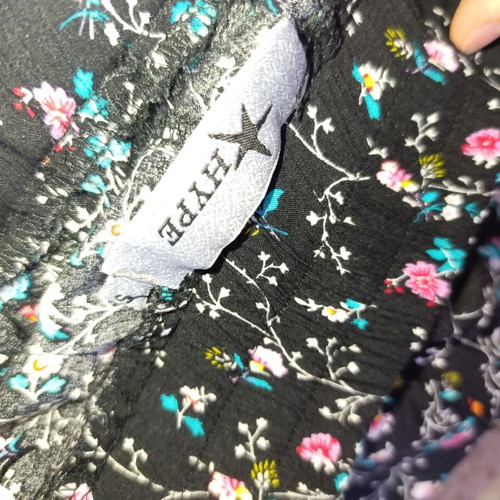 Hype summer palazzo pants like new, size S, black multicolor
