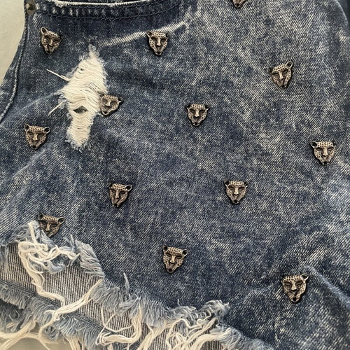 Tally Weijl Denim Hot Shorts size M, like new, blue stonewashed