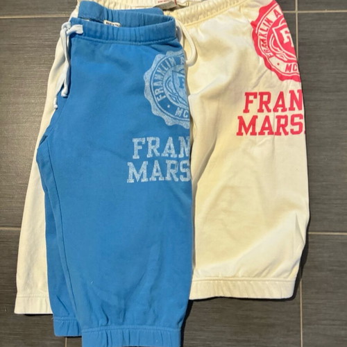 Franklin and Marshall shorts used, sportswear, white medium and blue small