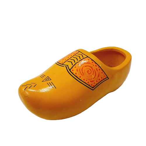 Vintage ceramic shoe pastel yellow like new