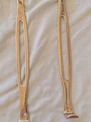 Army-Navy Retractors vintage pair stainless steel