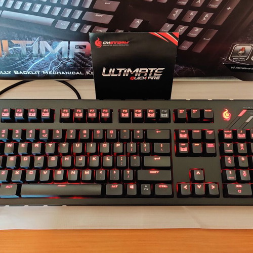 CM Storm QuickFire Ultimate gaming keyboard with Cherry MX Brown switches like new